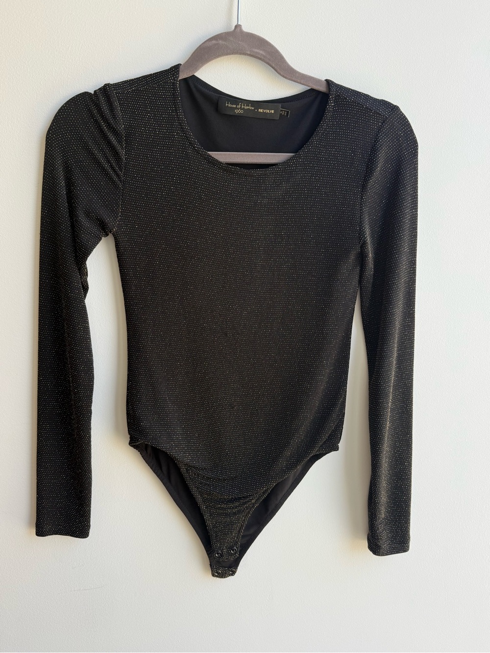 House of Harlow 1960 x Revolve Long-Sleeve Sparkle Bodysuit
